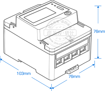 長(zhǎng)沙威勝DTSD341-MC3尺寸圖